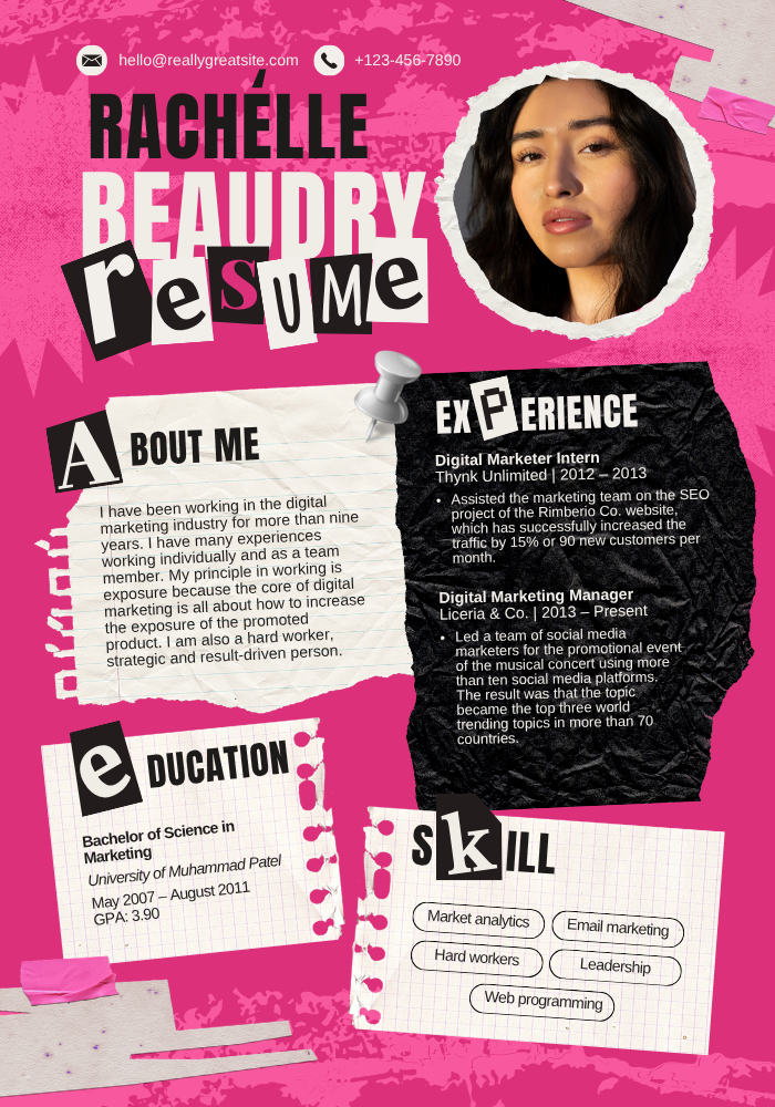 Resume Template M