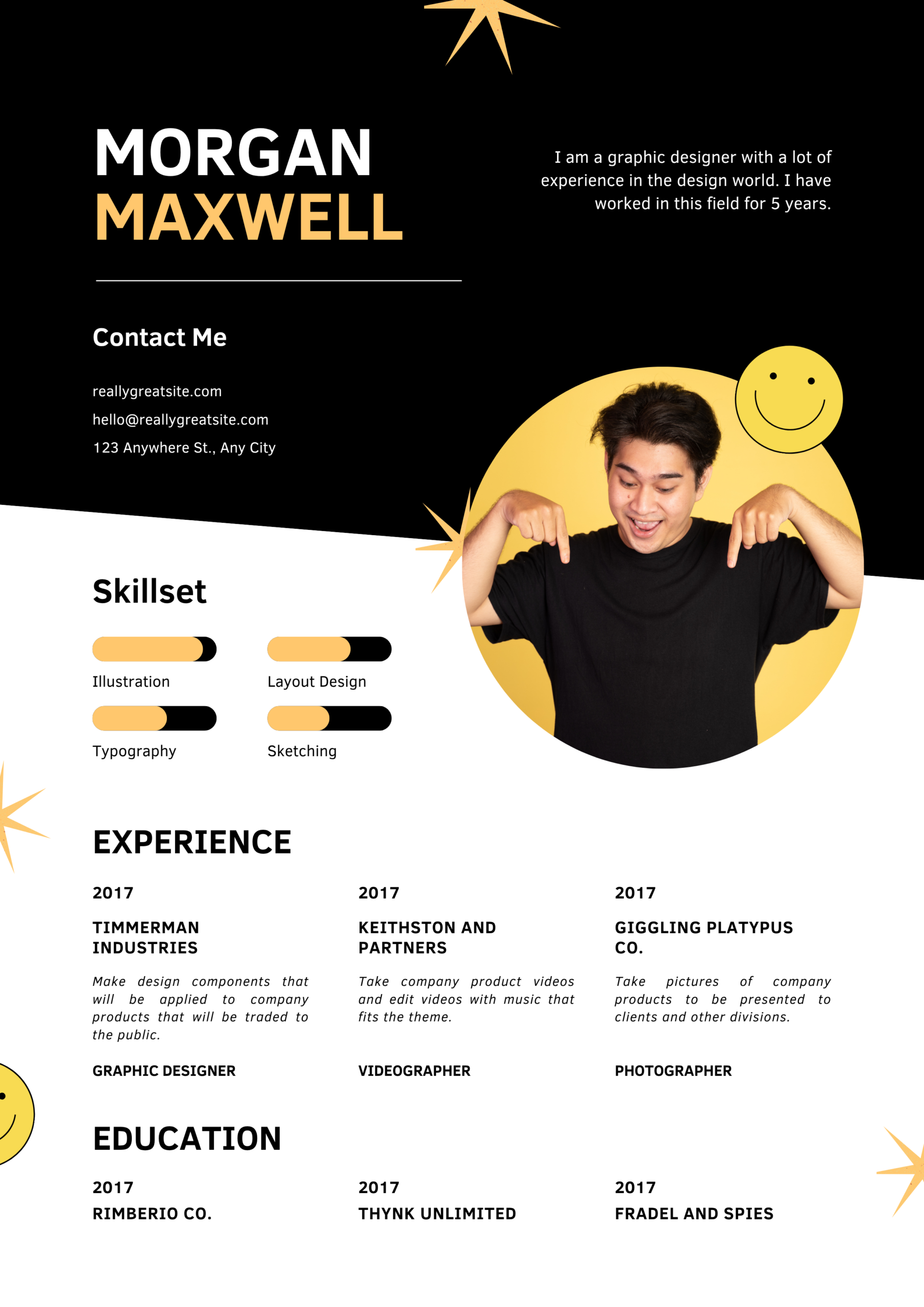 Professional CV Template BOGOS