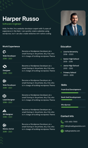 Professional CV Template X
