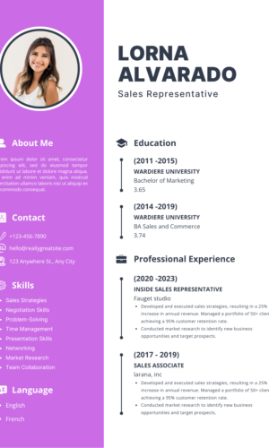 Professional CV Template XM