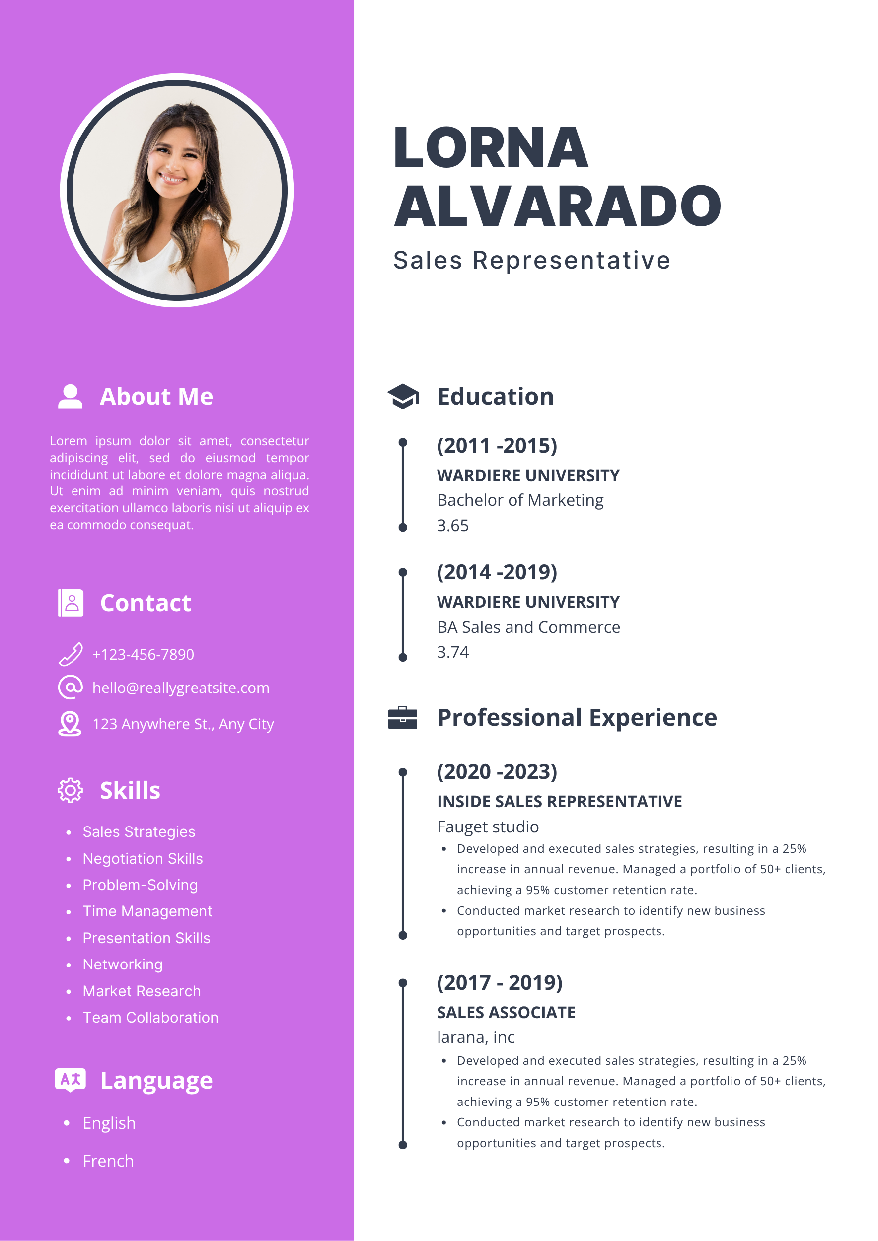 Professional CV Template XM